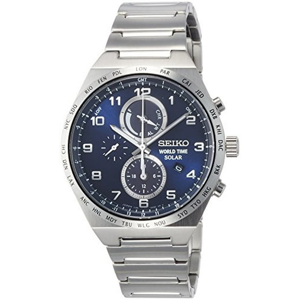 Seiko world time clearance solar