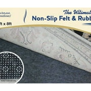 Spura Home Floor Cover Non Slip Felt 3x5 Rubber Black Rug Pad
