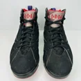 thumbnail image 4 of Ni - ke Air Jordan 7 Retro 2012 Raptor Mens Size 9.5 Black Red Sneakers 304775-018, 4 of 5