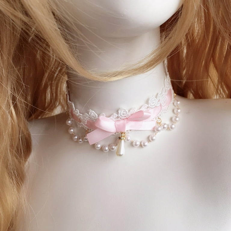 Gothic Lace Lolita Choker 4 colors $10.99-Vintage Necklace Chokers