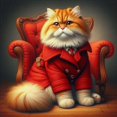 thumbnail image 1 of British Cat - Peinture Diamant DIY, 1 of 6
