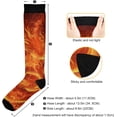 thumbnail image 3 of FREEAMG 1Pair Fashion Print Compression Socks for Women Men,Knee High Stockings for Athletic Sports,Running,Travel, 3 of 7