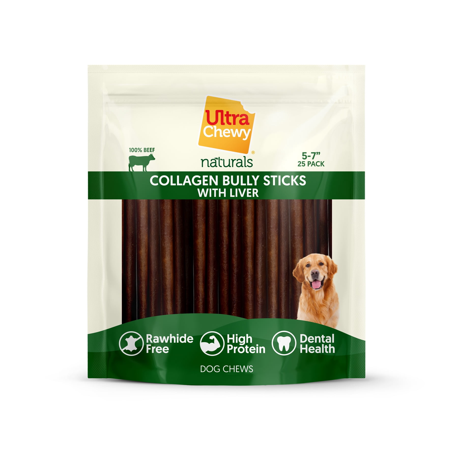 Ultra Chewy Collagen Sticks 5-7 inches (25 Pack)