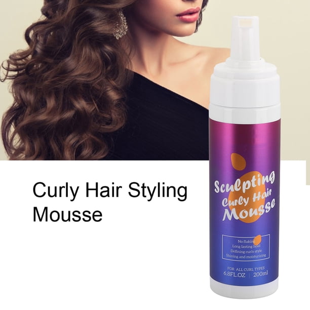 Mousse Para Cabello Rizado De 200ml, Espuma Hidratante Antiencrespamiento Para Peinar El Cabello