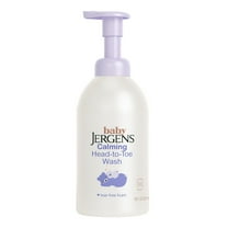 Baby Jergens Calming Head-to-Toe Foaming Wash, Tear-free Baby Shampoo and Body Wash, 18 fl oz