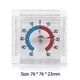 thumbnail image 4 of Medidor De Medida Metro de temperatura del termómetro de Digitaces del interior al aire libre de la ventana plástica cuadrada, 4 of 4