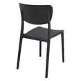 thumbnail image 2 of Luxury Commercial Living 33" Black Stackable Patio Dining Chair, 2 of 8