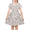 Polka White Dots, variant on Sunny Fashion Girls Polka Dot Dresses Short Sleeve V-Neck Knee Length White With Black Dots Retro Casual Summer Daily 5 Years