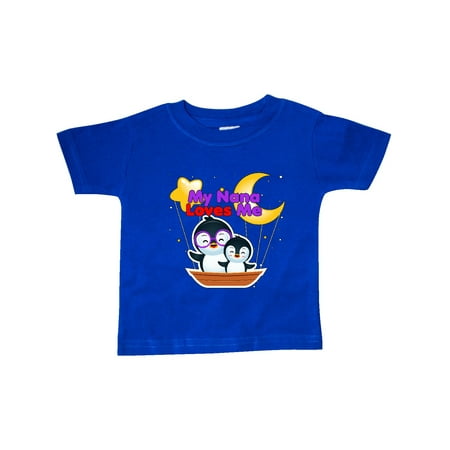 

Inktastic My Nana Loves Me Penguin Gift Baby Boy or Baby Girl T-Shirt