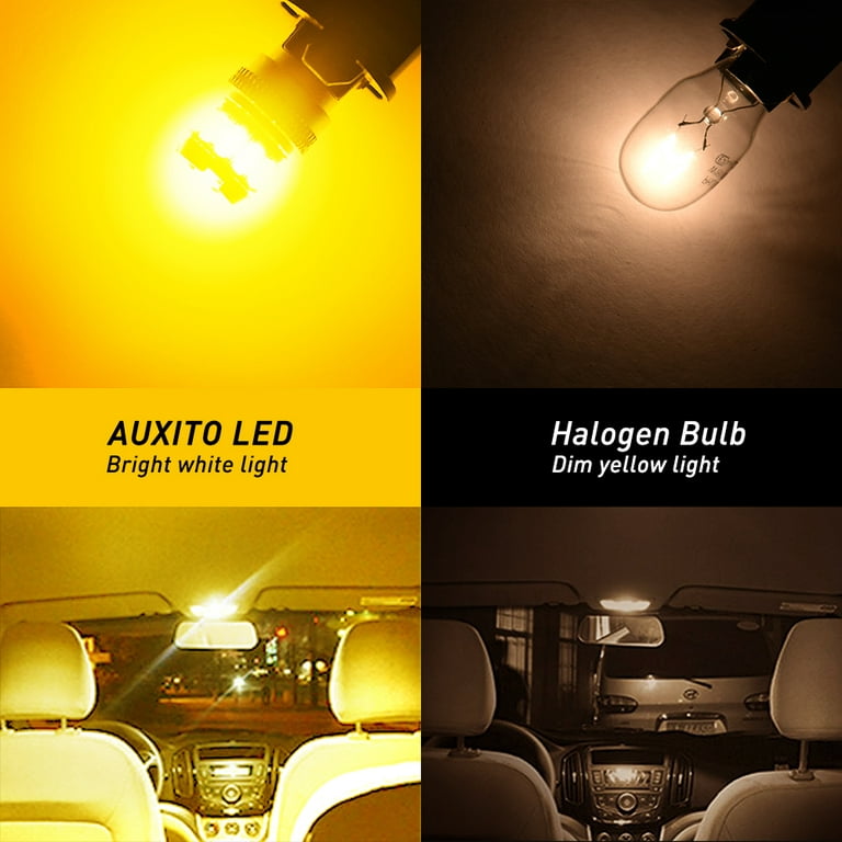 AUXITO 194 LED Bulb Amber, 168/2825/W5W/T10 for front/rear side marker light