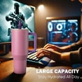 thumbnail image 2 of Coliware 40oz Pink Sugar Large Vacuum-Insulated Tumbler with Lid, Reusable Stainless Steel Water Bottle with Handle Flip Straw Rubber Base, Leak Resistant Travel Coffee Mug for Home Office Gym, 2 of 11