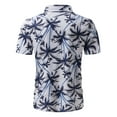 thumbnail image 3 of Camisas Para Hombre Manga Corta Camisa de de verano para hombres, camisas estampadas de manga corta hawaianas de playa de ocio, blusa superior informal (White, M), 3 of 7