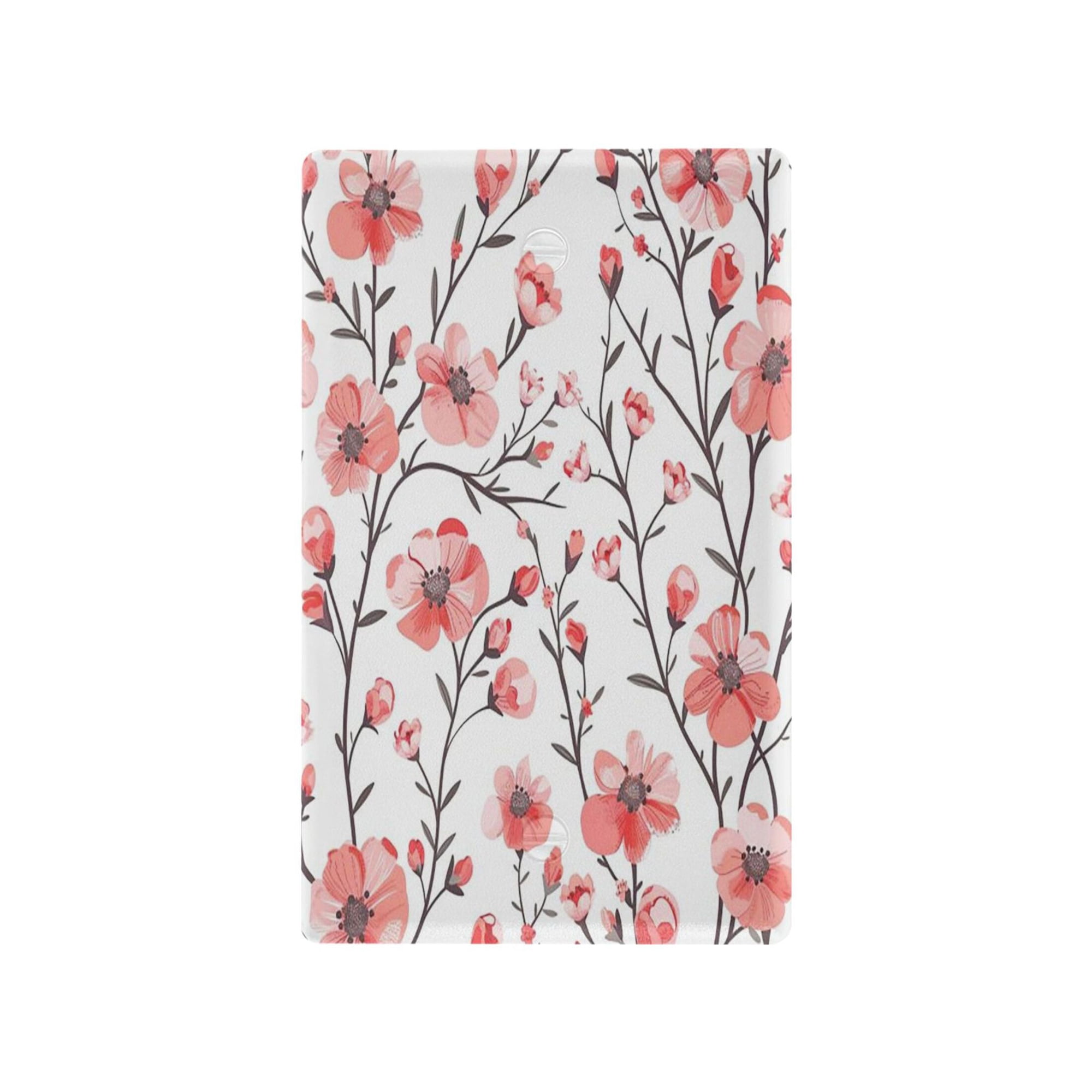 Switch Panel Switch Decoration 2.76x4.53x0.28 Inches Unused Outlet Cover Switch Plate Wall Plates Living Room Kitchen Bedroom Study Switches Light Pink Flower