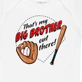 thumbnail image 4 of Inktastic That's My Big Brother out There Baseball Boys or Girls Baby Bodysuit, 4 of 5