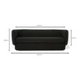 thumbnail image 3 of Moe's Home Collection Koba Sofa Maya Black Fabric Sofas, 3 of 9