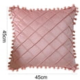 thumbnail image 5 of Ludlz Decorative Pillowcase with Tassel Plush Rhombus Shape Design Cushion Case Household Supplies, 5 of 8