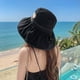 thumbnail image 5 of Sombrero de pescador con protección solar y circunferencia de la cabeza de 56-58 cm, sombrero para el sol de verano para mujer, sombrero para el sol con patrón de amor, 5 of 5