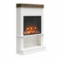 thumbnail image 6 of Mateo Electric Fireplace with Mantel and Open Shelf, Ivory Oak with Rustic, 6 of 9