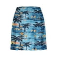 thumbnail image 3 of Women's Hawaii Skorts Tropical Print Lightweight Tummy Control Plus Size High Waist Athletic Sports Skirt Inner Shorts, 3 of 5