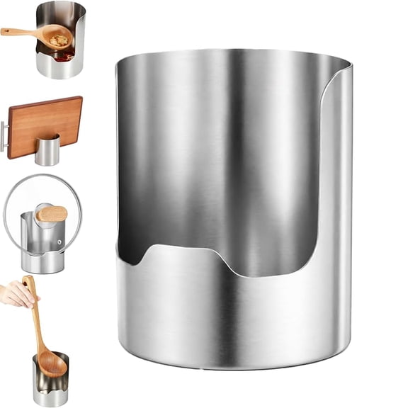 Multi-Functional Kitchen Utensil Holder Stainless Steel Storage Rack for Countertop Organization