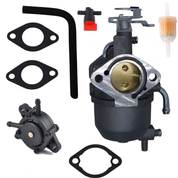 15004-0953 15003-2943 Carburetor for Kawasaki Mule 600 610 SX XC SC 4x4 Models KAF400 KAF400B KAF400A KAF400C KAF400E KAF400D 2005-2019 with Mounting Gaskets & Fuel Pump