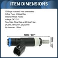 thumbnail image 5 of Inyector de combustible No.4891577AC boquilla de inyección de combustible para Dodge Avenger 2008-2014 2.4L negro 4 piezas, 5 of 5