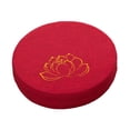 thumbnail image 1 of QualitChoice Coussin Rond de Méditation 40 cm Dia avec Housse Siège Amovible pour Intérieur Gris 10 cm Rouge 6 cm, 1 of 6