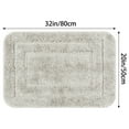 thumbnail image 5 of NOMADIC NOOK Soft Absorbent Bath Mats 2 Pcs Plush Shaggy Bathroom Rugs Light Grey 16" x 24", 5 of 6