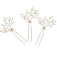 thumbnail image 2 of 3 Paquetes De Pinzas De cabellero Artificial Nupcial Pin Para Boda Nupcial De De cabellero perfecl pernos nupciales del pelo de la boda, 2 of 8