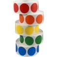 thumbnail image 2 of Étiquettes Rondes de Codage Couleur 3/4 Pouces Pouces.75 Pouces - Pack en Vrac - un Rouleau par Rouge Jaune Vert Bleu Orange - 500 par Couleur - 2 500 Autocollants au Total, 2 of 4