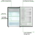 thumbnail image 4 of KATIDAP 4.3 Cu. Ft Mini Fridge With Freezer, Single Door Mini Fridge, 7 Settings Adjustable Thermostat, Mini Refrigerator for Bedroom,Rv, Office, Dorm, Black, 4 of 6