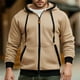 thumbnail image 1 of MHFRRA Sudadera con Capucha y Bolsillos para Hombre, Ligera, Informal, Cómoda, Estilo Urbano, Deportiva, con Capucha Caqui, 1 of 3