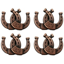 Set of 4 Conchos Western Saddle Tack Copper Horseshoe Co535