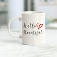 thumbnail image 2 of Hello Beautiful, Heart 15oz Coffee Mug, 2 of 3
