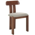 thumbnail image 6 of Safavieh Cayde Modern Wood Dining Side Chairs, Gray / Walnut, 6 of 8