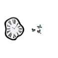 thumbnail image 1 of Reloj de pared con números , diseño de pájaro, colgante de madera, arte mural de pájaro, material acrílico. Ideal para sala de estar, dormitori, 1 of 8