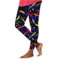 thumbnail image 3 of DDAPJ pyju Printed Leggings for Women Novelty Holiday Party Tights Buttery Soft Casual Yoga Pants Lightweight Ankle Length Milk Silk Legging Sales of Today Multicolor XL, 3 of 5