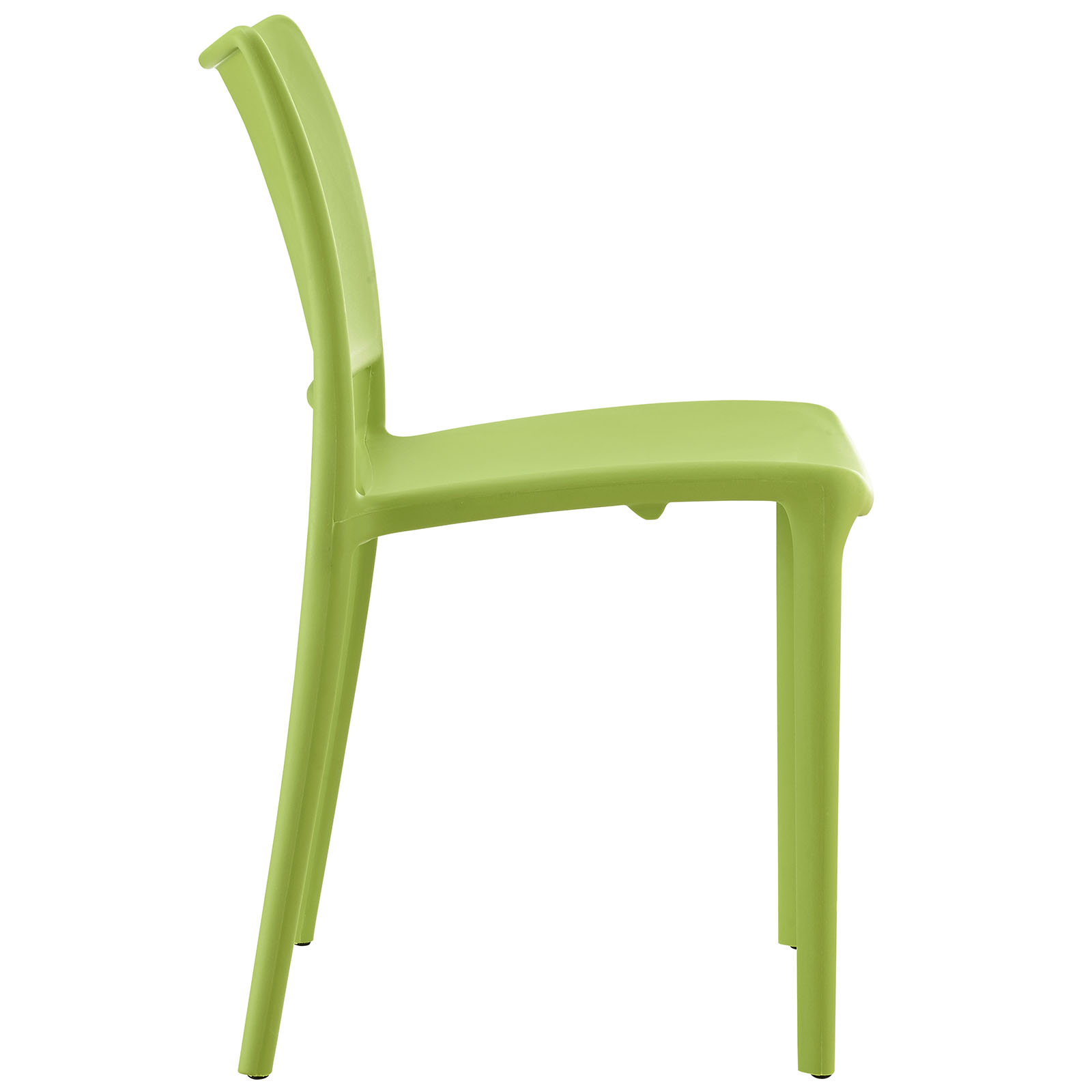 Modern Contemporary Urban Design Outdoor Kitchen Room Dining Chair ( Set of 2), Green, Plastic - image 3 of 4