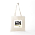 thumbnail image 5 of CafePress - I'd Rather Be Playing Drums Tote Bag - Unisex Canvas Tote Bag, Beige, 1-Piece, 5 of 6