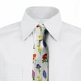 thumbnail image 2 of Floral Necktie, Spring Art Various Flowers, Dress Tie, 3.7", Multicolor, by Ambesonne, 2 of 3