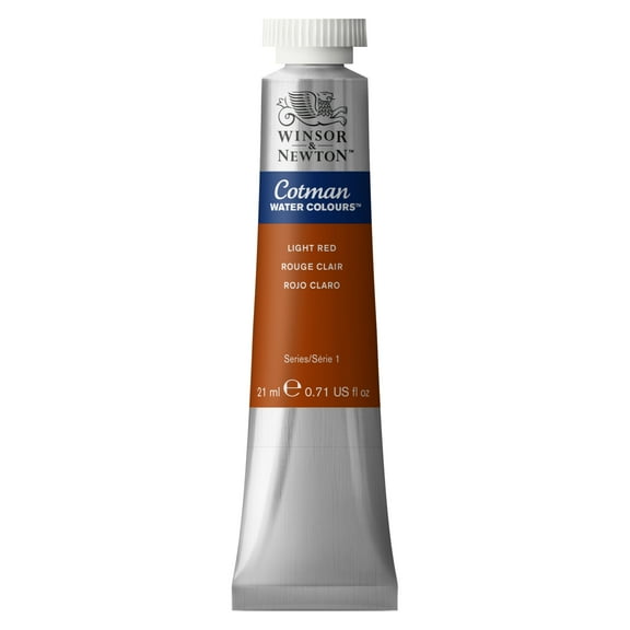 Winsor & Newton Cotman Watercolor, 21ml Tube, Light Red