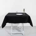 thumbnail image 2 of BalsaCircle 54" x 54" Black Cotton Square Tablecloth Reception Catering Dining Table Linens, 2 of 7