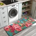 thumbnail image 3 of Pioneer Flower Floral Print Pattern Kitchen Rug Mat,Kitchen Runner Rugs Non Skid Washable,Decorative Kitchen Floor Mats for Kitchen,Sink,Laundry,17"x47.2", 3 of 7