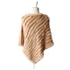 thumbnail image 1 of Guardurnaity Chal de punto, accesorio de moda versátil y ecológico, chal de piel de invierno, abrigo, chal, capa para mujer Accesorios de disfraces bronceado suave, 1 of 6