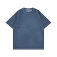 thumbnail image 1 of pstuiky camisetas para hombre, Camisas casuales vintage de color liso con cuello redondo y manga corta para hombre camisas casuales para hombre m, 1 of 3