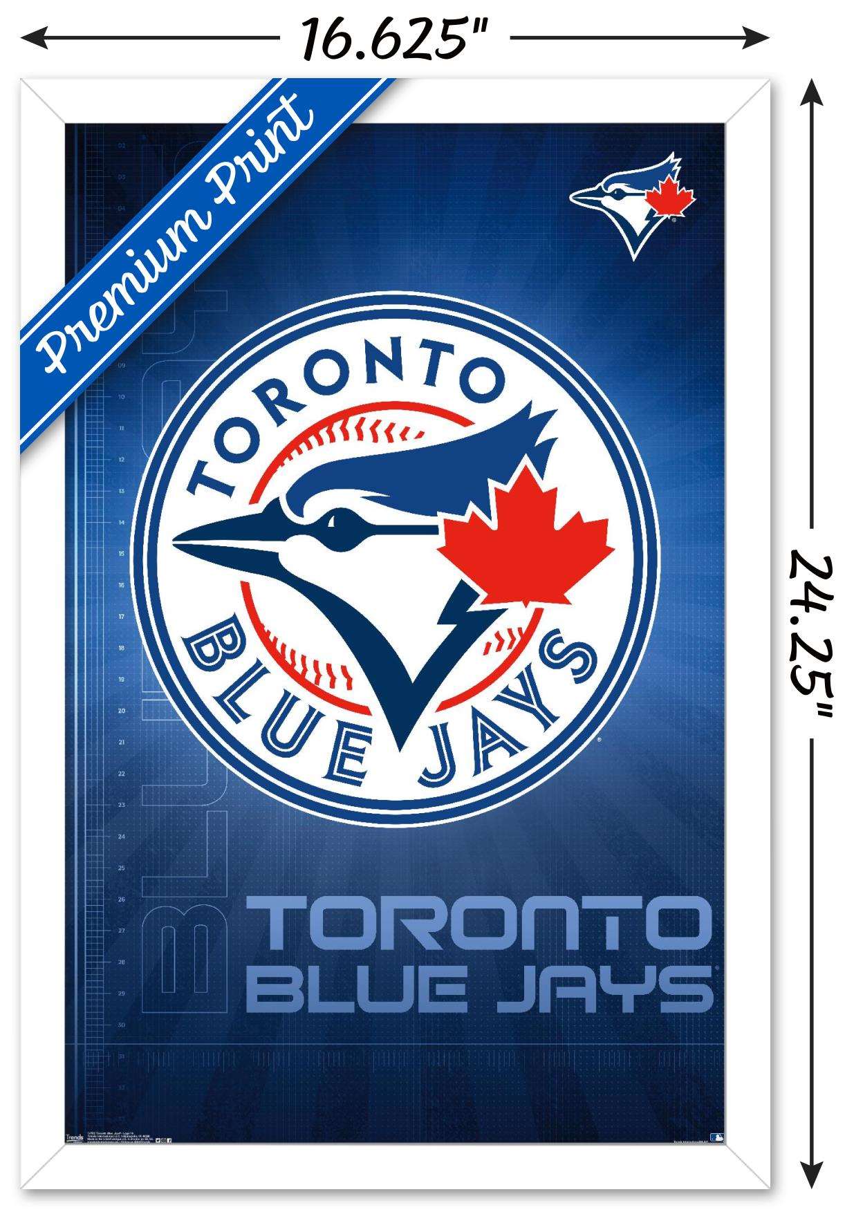 MLB Toronto Blue Jays - Logo 16 Wall Poster, 14.725" x 22.375", Framed