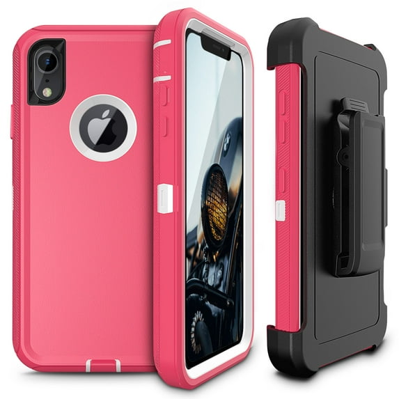 iPhone XR Case, Cellularvilla Hybrid Dual Layer Heavy Duty Belt Clip Holster Kickstand Shockproof Dustproof Full Protective Cover For Apple iPhone XR