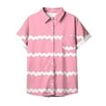 thumbnail image 4 of Fiudx Ropa de Mujer Blusas de Manga Corta Estampadas Informales Regulares para Mujertop, 4 of 5