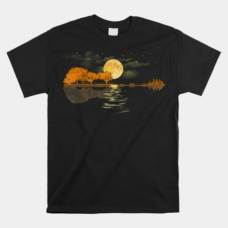 Guitar Lake Reflections Love Musician Shirt