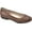 Cognac/Burnished/Smooth, variant on Women's Cliffs by White Mountain Clara Flat Pewter/Glitter Fabric 10 M
